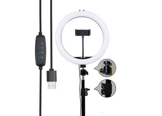 10W Live Streaming Selfie Ring Fill-Licht 10 Duim RGB Dimmable 5500K
